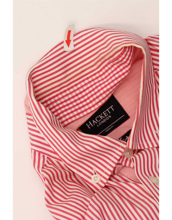 Camicia da uomo Hackett in cotone a righe rosse medie