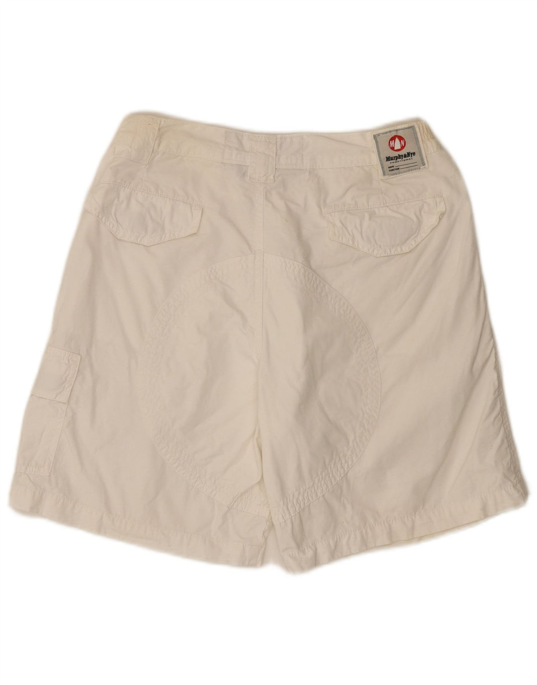 Pantaloncini chino da uomo Murphy & Nye W31 cotone bianco medio