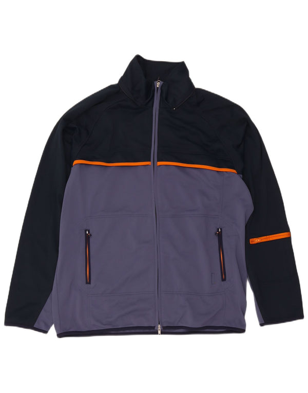 Giacca da tuta da uomo Champion Large in poliestere color block blu navy