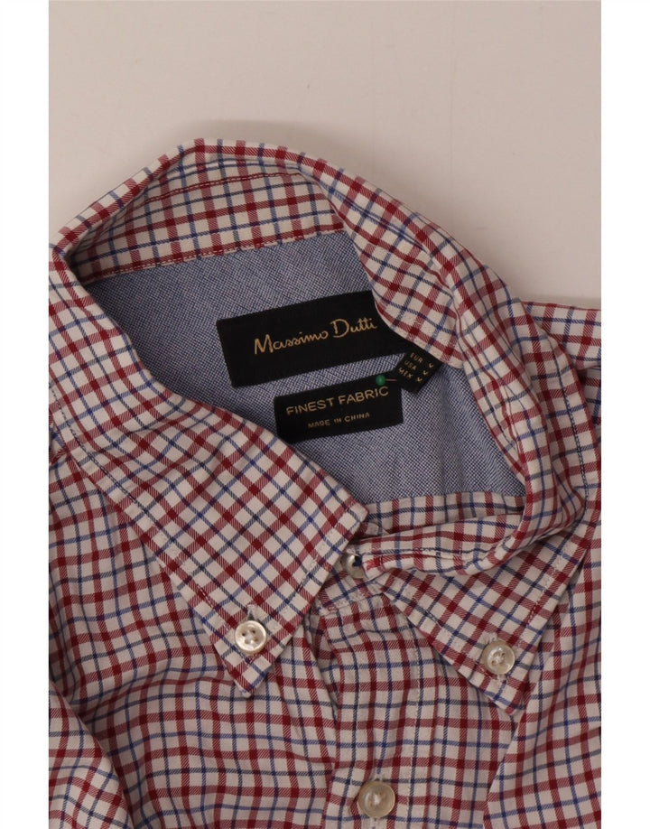 Camicia da uomo Massimo Dutti a quadretti rossi medi