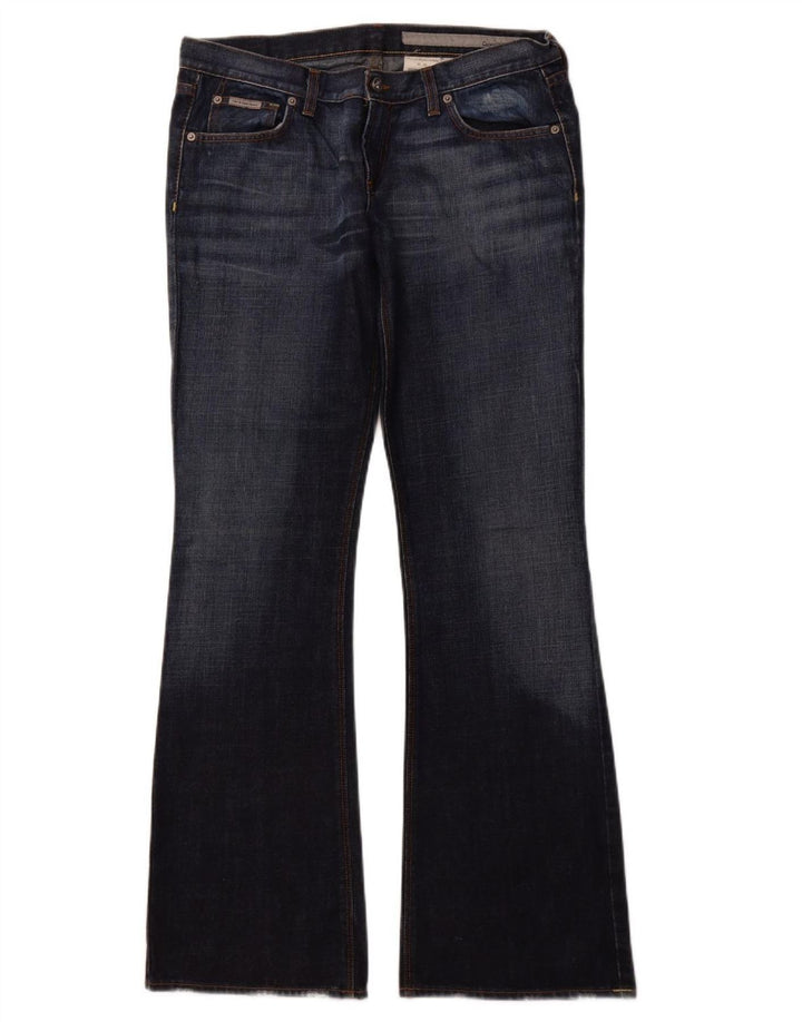 CALVIN KLEIN Jeans Bootcut da donna W32 L33 cotone blu navy