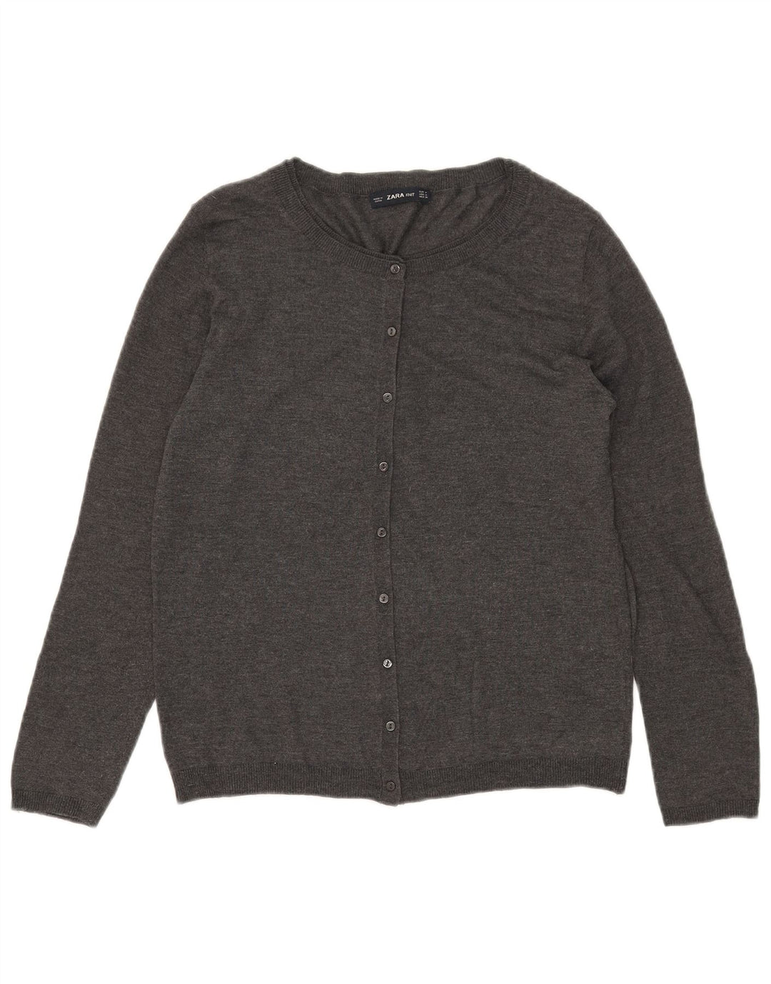 Maglione cardigan da donna Zara UK 12 Modale grigio medio