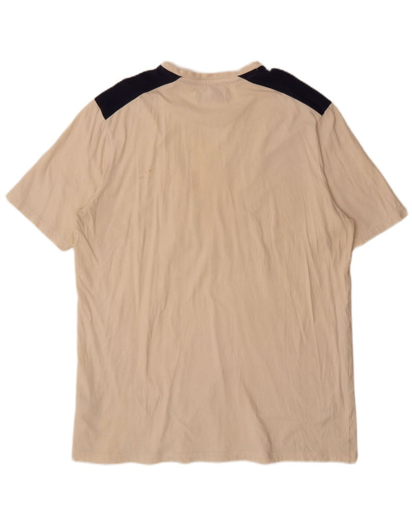 Maglietta grafica da uomo Fila Top 2XL Cotone color block beige