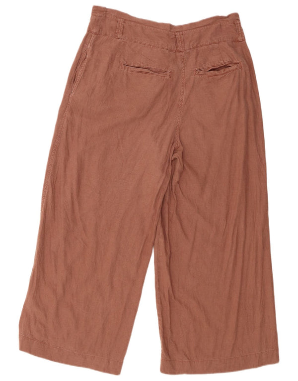 Pantaloni corti da donna a gamba larga Fat Face UK 10 piccoli W32 L24 Marrone