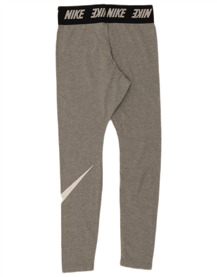 Leggings grafici da donna Nike UK 10 cotone color block grigio medio
