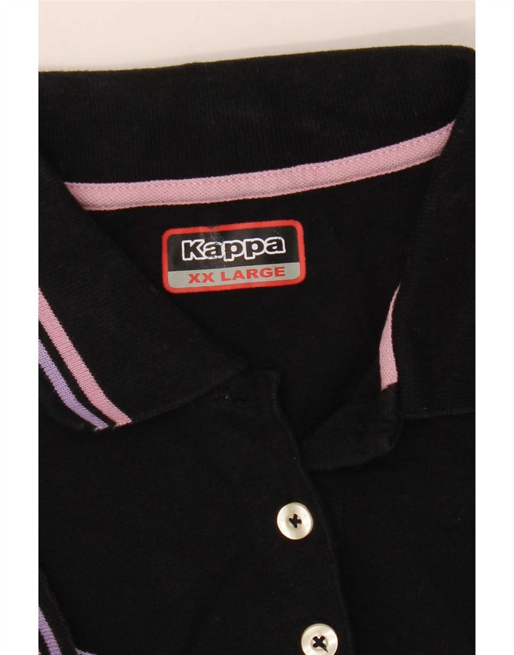 Polo Kappa da donna UK 20 2XL Nera