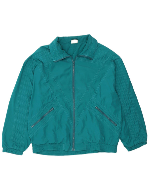 Giacca sportiva da uomo attiva XL verde poliestere sportivo