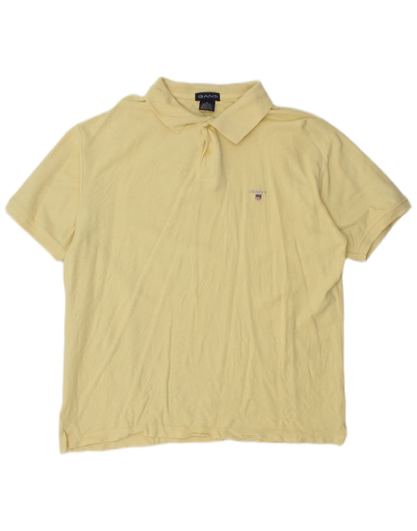Gant Mens Polo Shirt XL Yellow Cotton