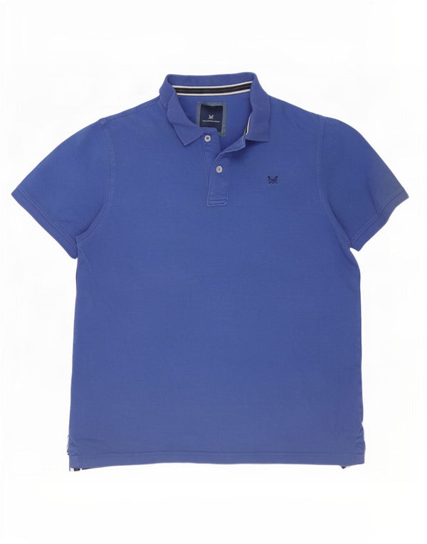 Crew Clothing Mens Polo Shirt XL Blue Cotton