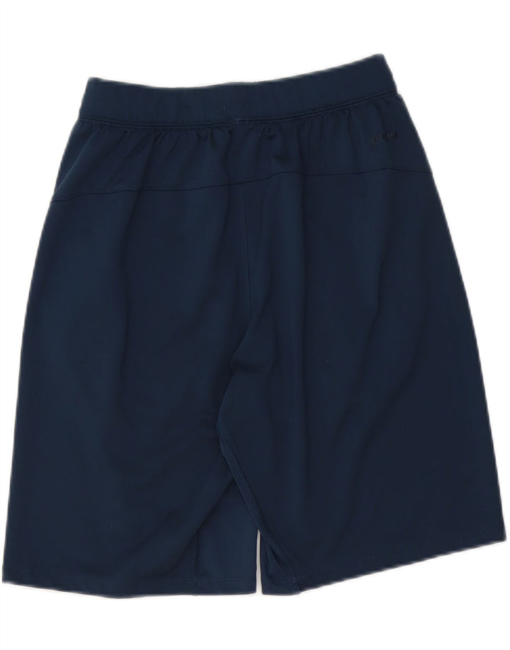 Pantaloncini sportivi grafici da uomo Adidas piccoli in poliestere blu navy