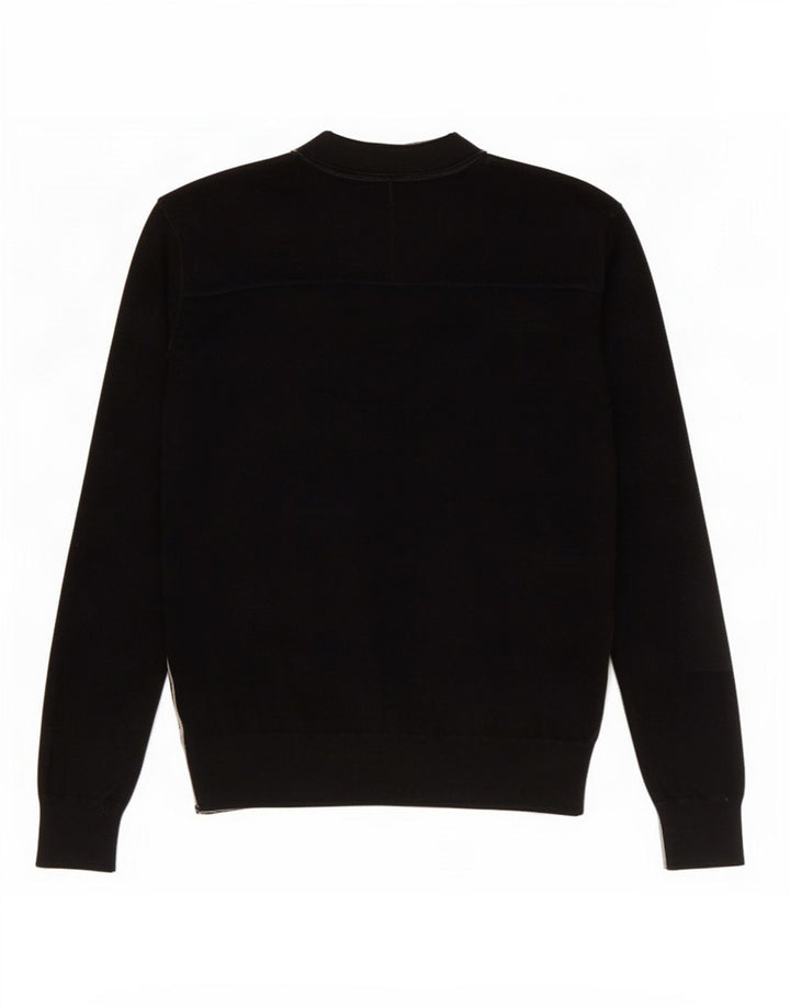 Maglione cardigan da uomo Guess in cotone nero medio