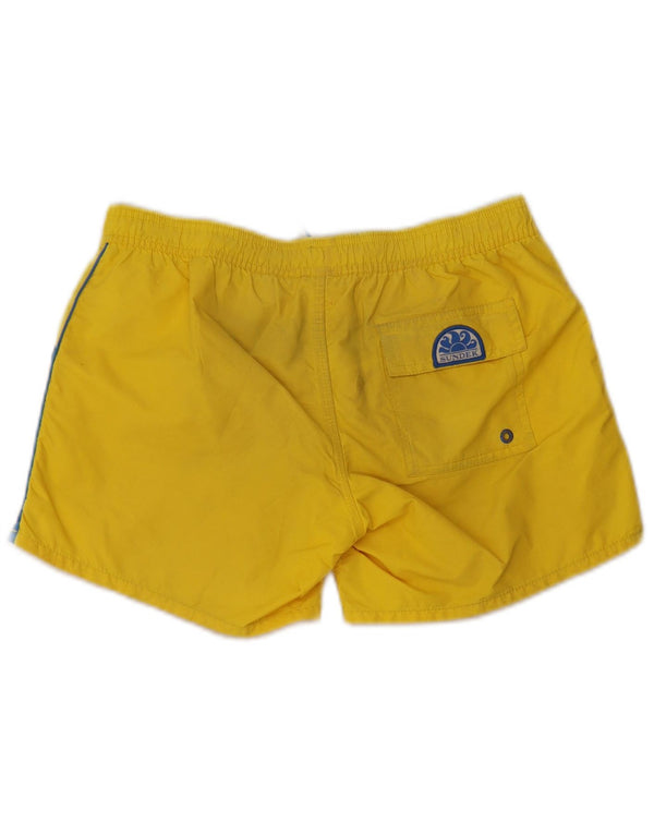 Pantaloncini da bagno Sundek per ragazzi 13-14 anni in poliestere giallo