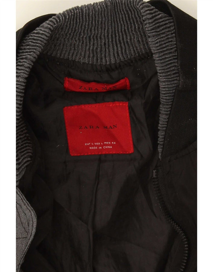 Giubbotto bomber da uomo Zara UK 40 grande nero