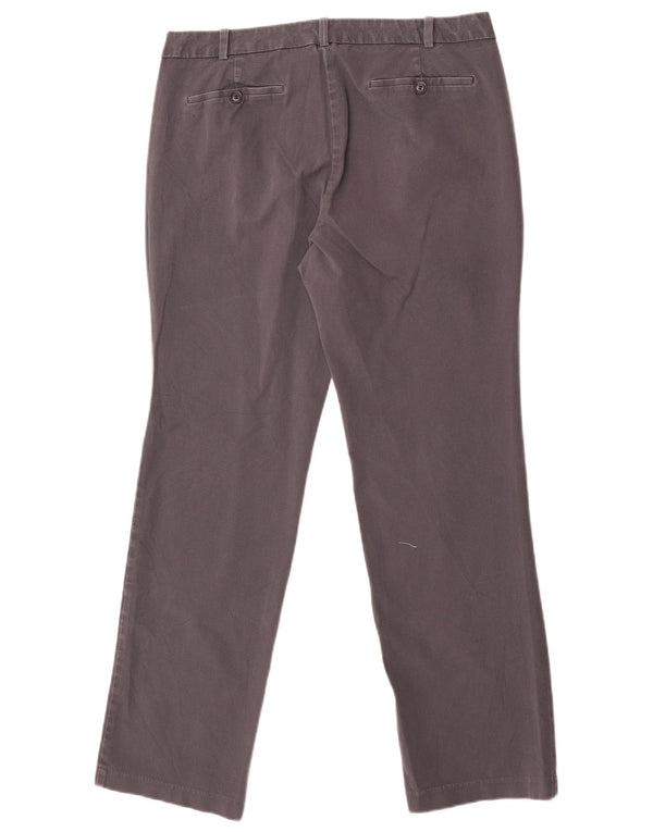 Pantaloni chino dritti da donna Dockers US 12 Large W34 L30 cotone grigio
