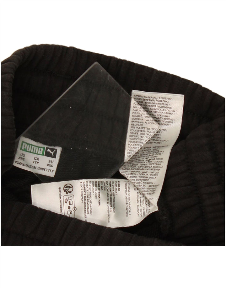 Pantaloni da tuta da donna a gamba larga Puma 2XS W22 L23 cotone nero