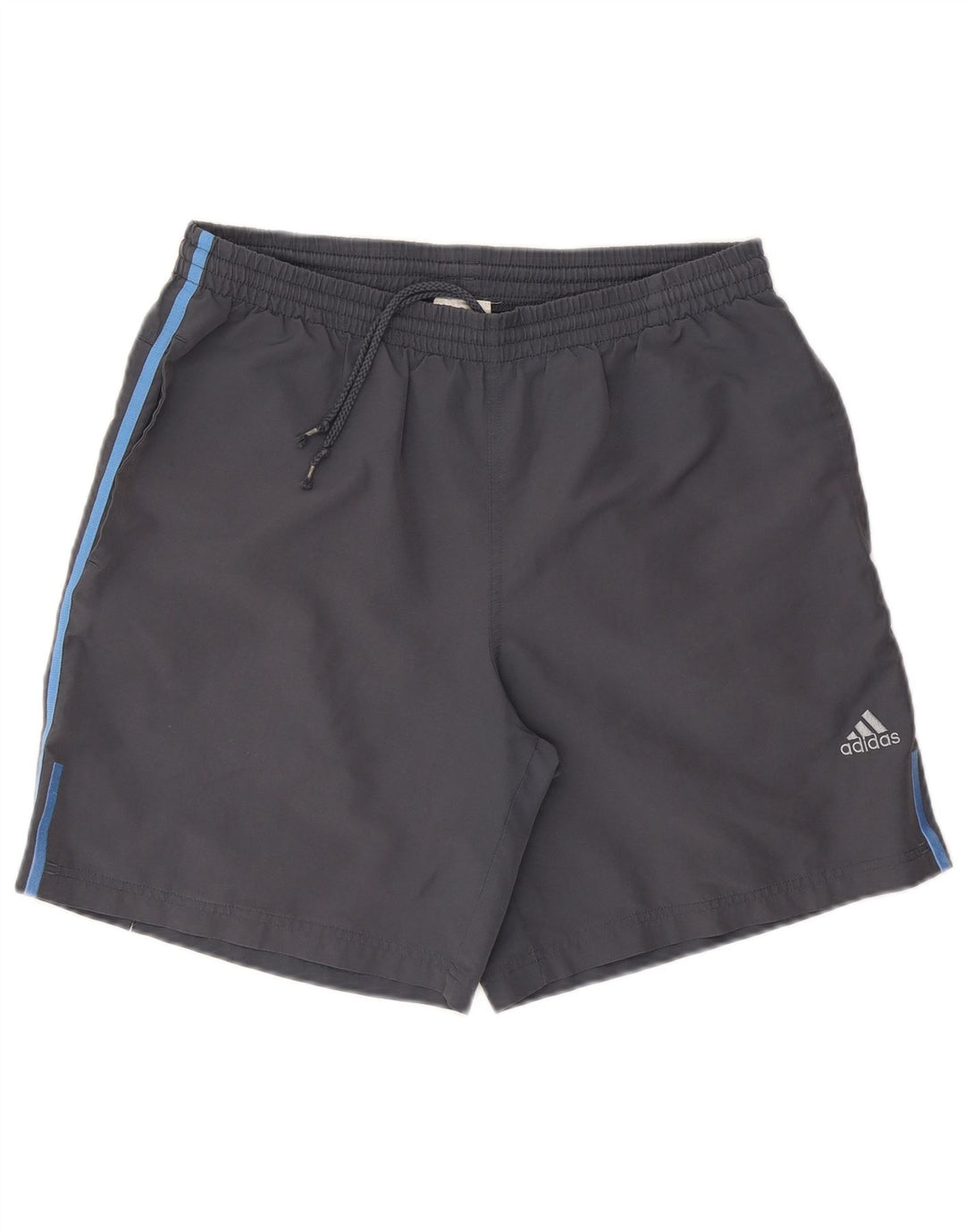 Pantaloncini sportivi Adidas da uomo grandi in poliestere grigio
