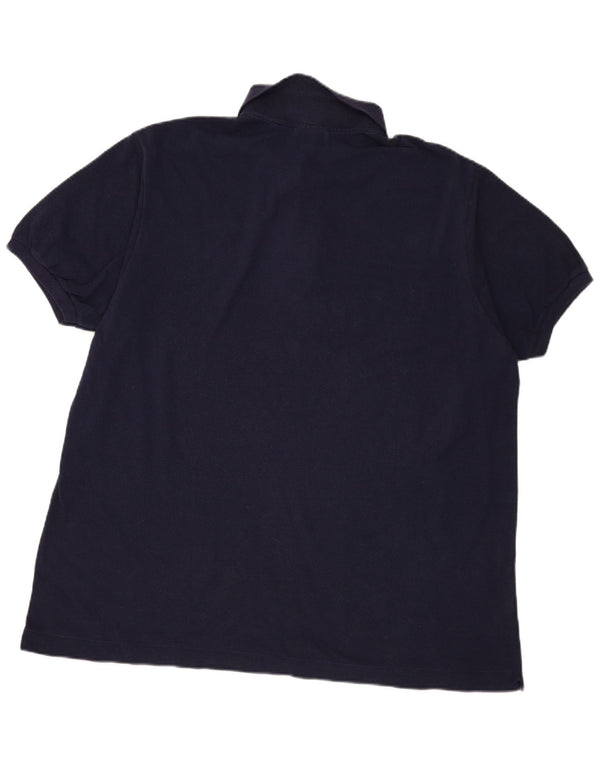 Lacoste Mens Polo Shirt Size 9 4XL Navy Blue Cotton