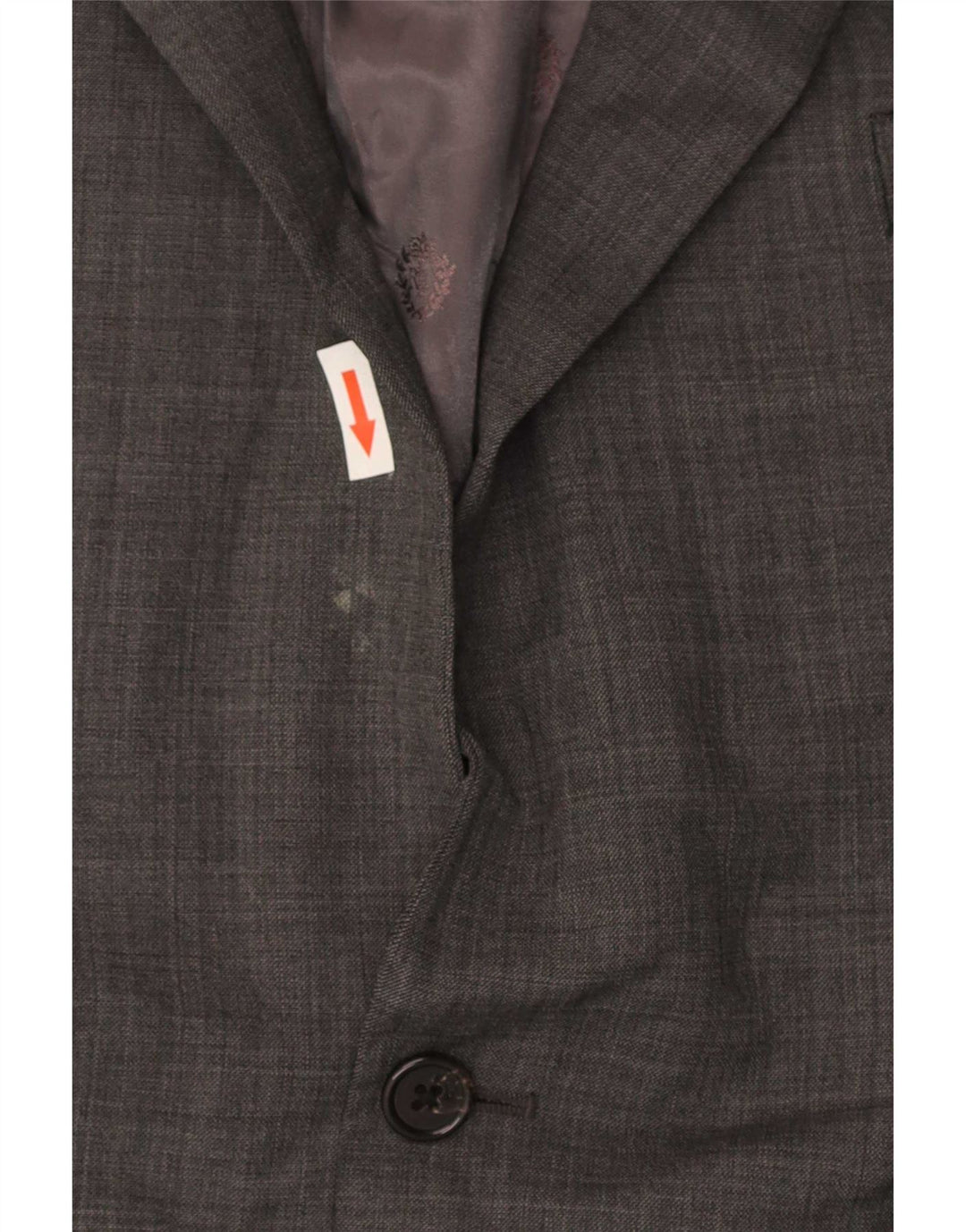 Giacca blazer a 2 bottoni lunga da uomo Ralph Lauren UK 46 2XL grigio classico