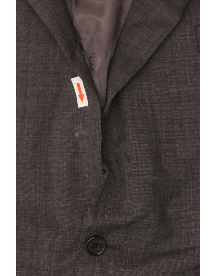Giacca blazer a 2 bottoni lunga da uomo Ralph Lauren UK 46 2XL grigio classico