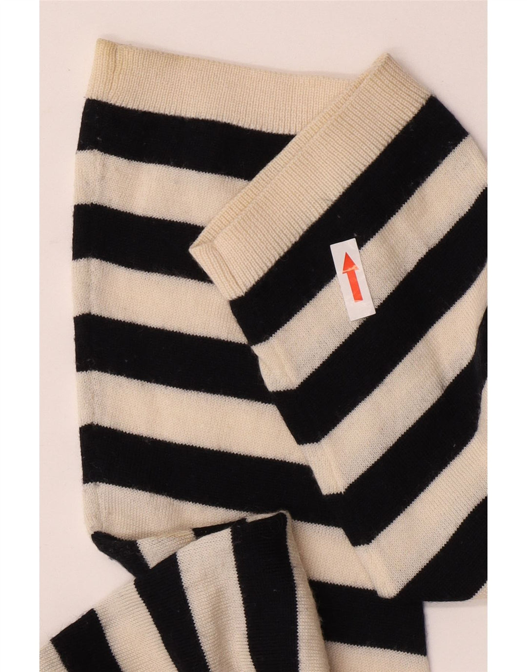 Maglione maglione girocollo oversize da donna Cos UK 10 piccolo a righe nere
