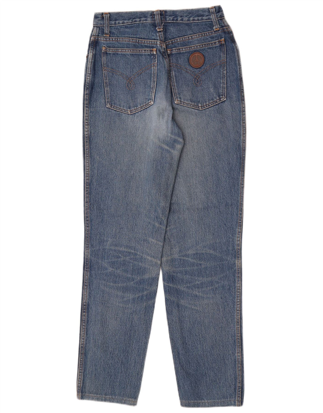 Jeans affusolati da donna Moschino W28 L28 cotone blu