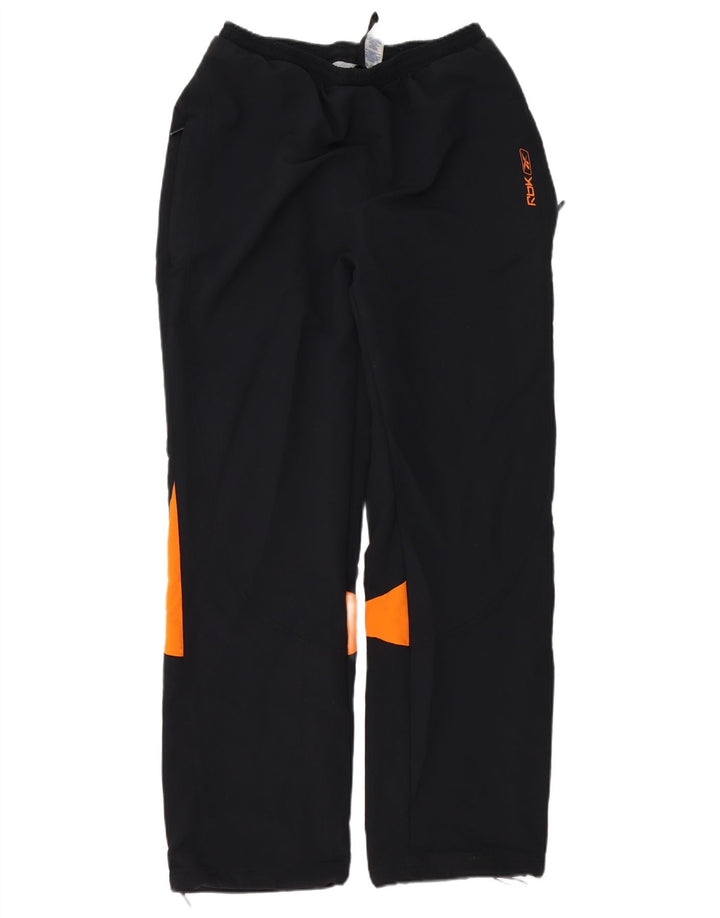 Pantaloni da tuta da uomo Reebok Large in poliestere color block nero