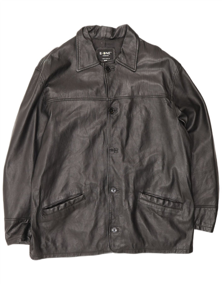 Giacca in pelle da uomo B.ONE UK 42 XL Pelle nera