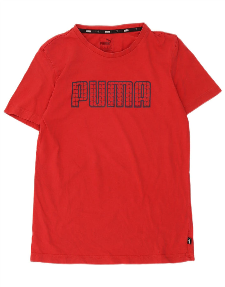 Maglietta grafica da ragazzo Puma 13-14 anni Rossa