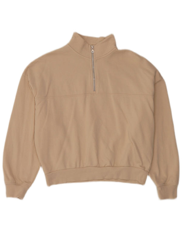 Felpa oversize da donna Marks & Spencer UK 10 piccola Beige