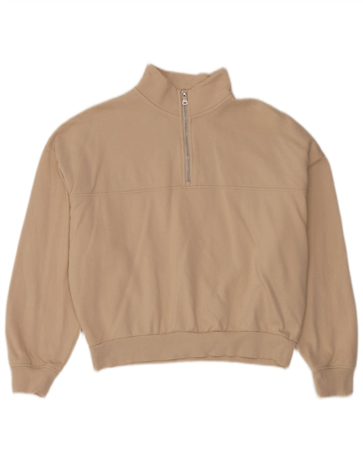 Felpa oversize da donna Marks & Spencer UK 10 piccola Beige