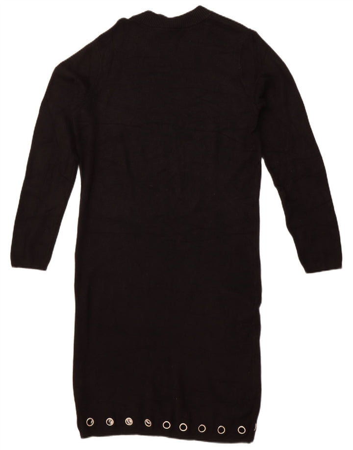 Abito maglione a maniche lunghe da donna Lipsy UK 14 Large in viscosa nera