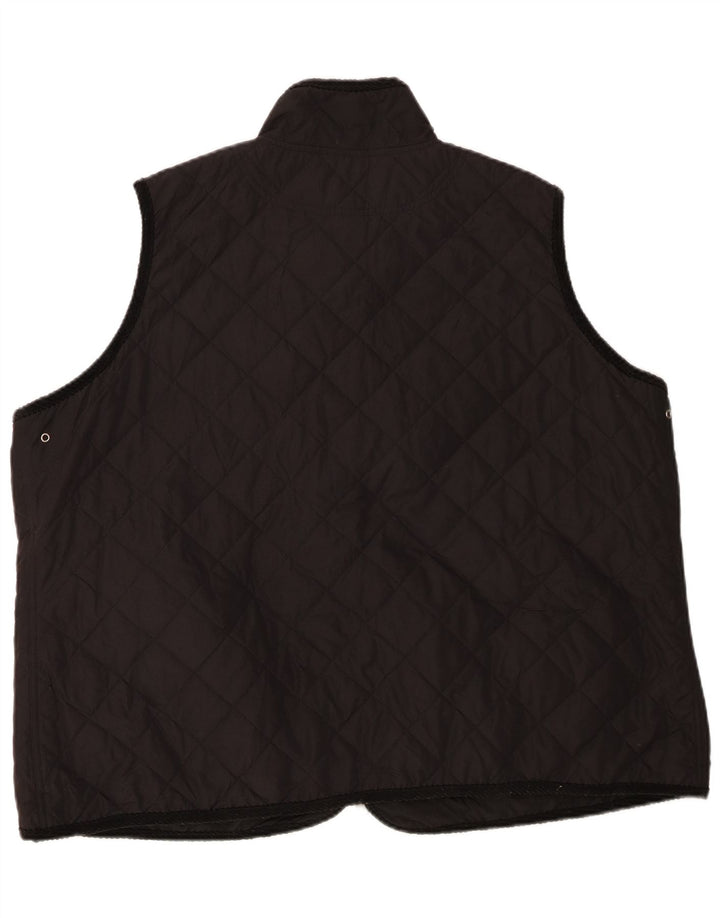 Gilet trapuntato da donna Ralph Lauren UK 22 3XL poliestere nero