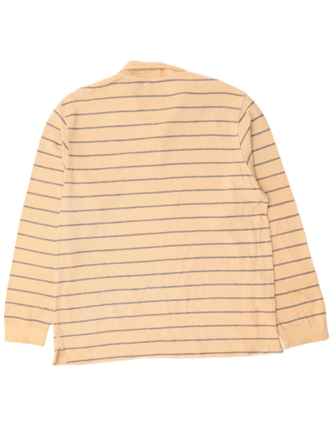 Maglione da uomo con zip e collo IZOD XL in cotone a righe beige