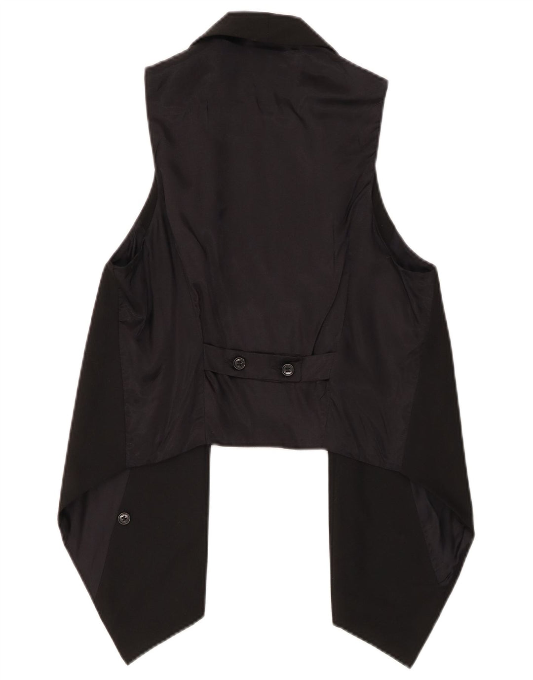 Gilet asimmetrico OPEN da donna BENETTON UK 12 medio nero