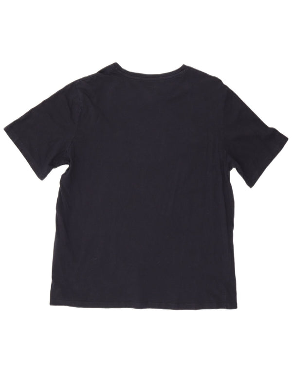 T-shirt grafica da uomo Jack & Jones Top XL in cotone blu navy