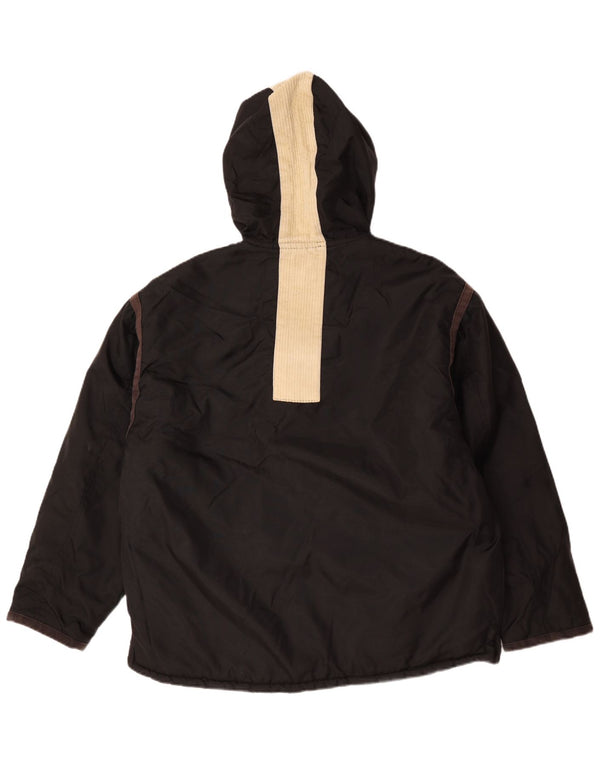 Giacca a vento con cappuccio da uomo Big Star UK 40 Large in nylon nero