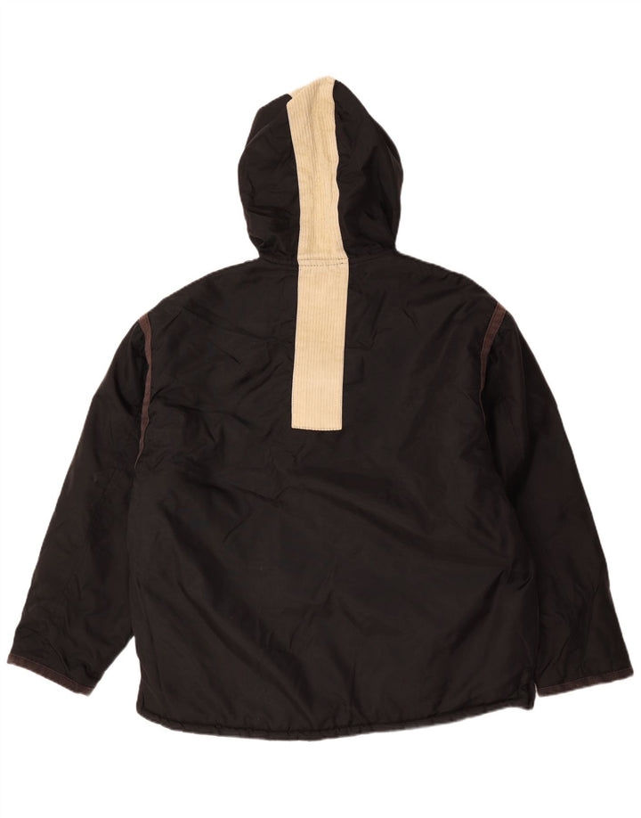 Giacca a vento con cappuccio da uomo Big Star UK 40 Large in nylon nero