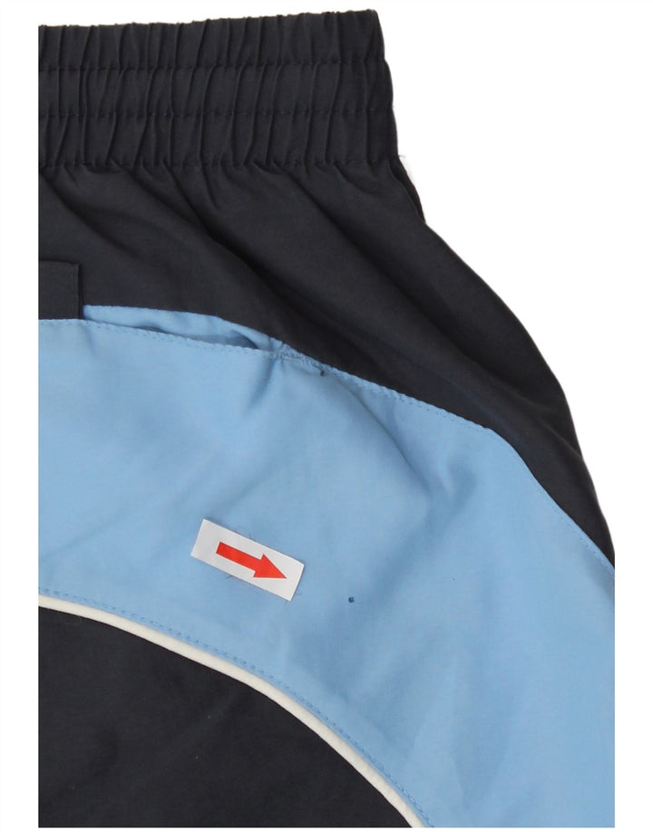 Pantaloncini da bagno grafici da uomo Kappa XS in poliestere color block blu navy