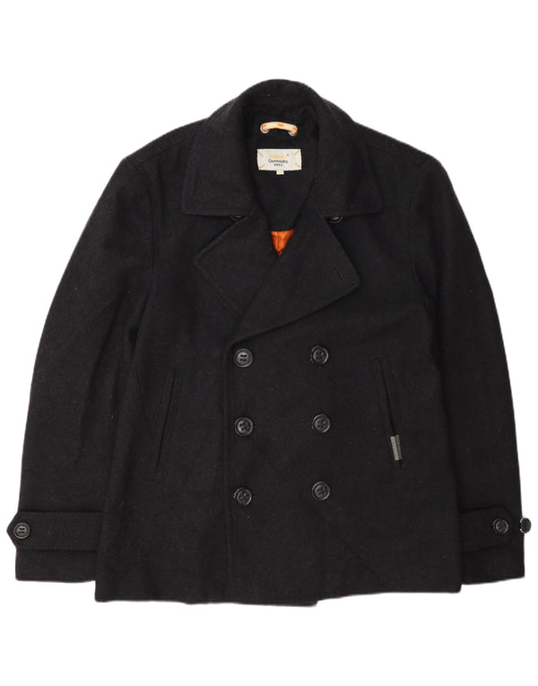 Cappotto da marinaio da uomo Superdry UK 42 XL grigio