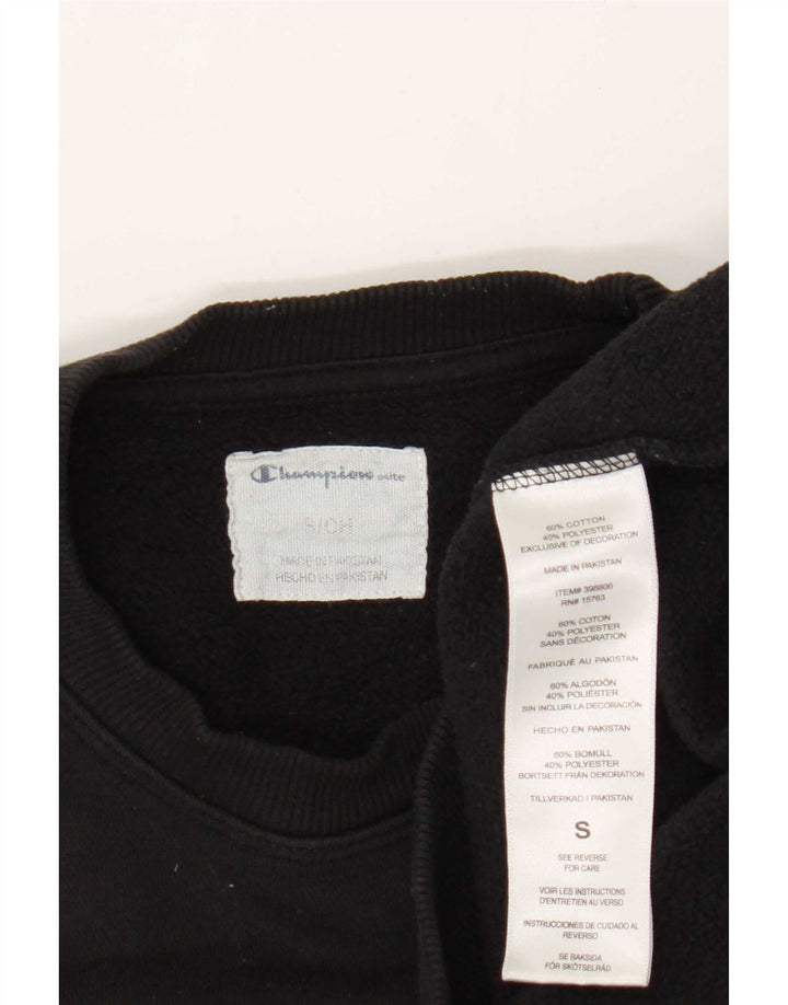 Felpa da uomo Champion Small in cotone nero