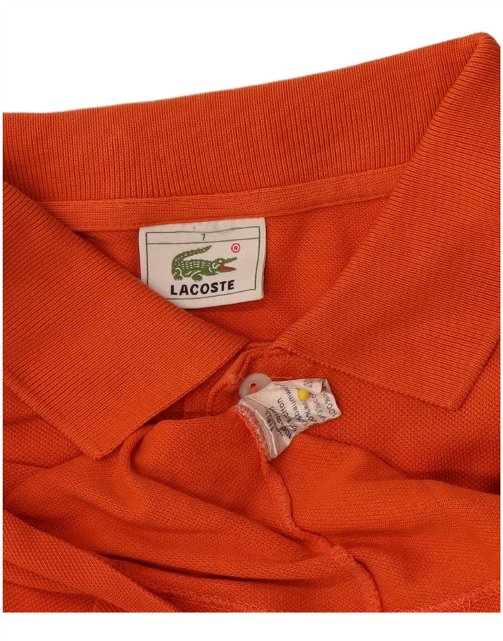 Polo da uomo Lacoste taglia 7 2XL cotone arancione