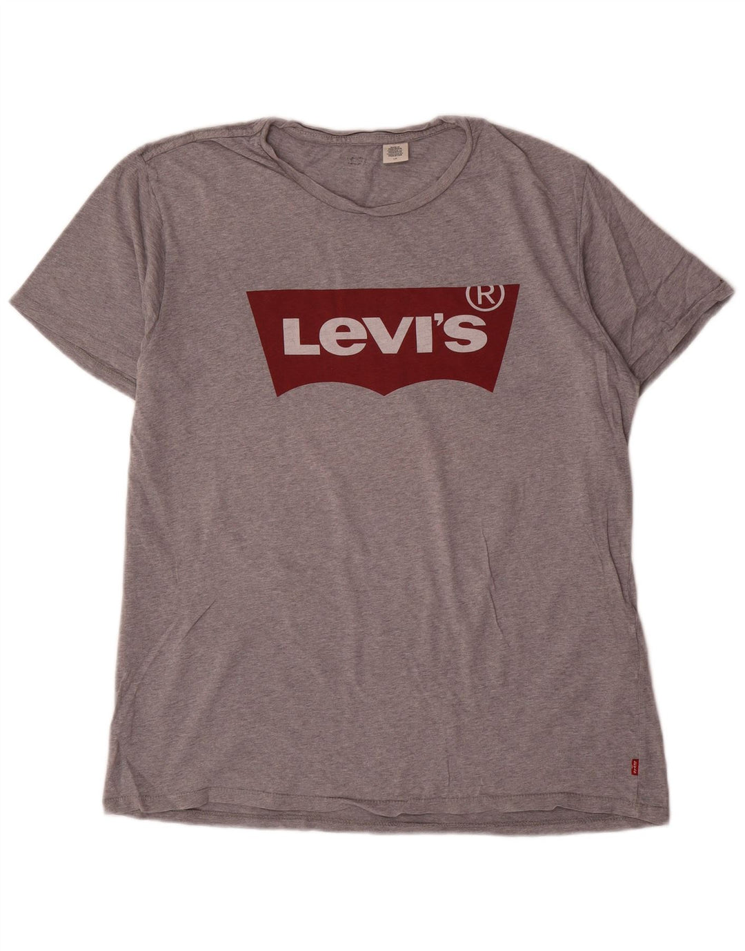 T-shirt grafica da uomo Levi's Top grande in cotone grigio