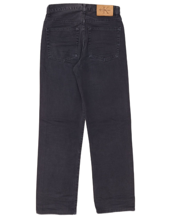 Jeans dritti da donna Calvin Klein W29 L28 cotone blu navy