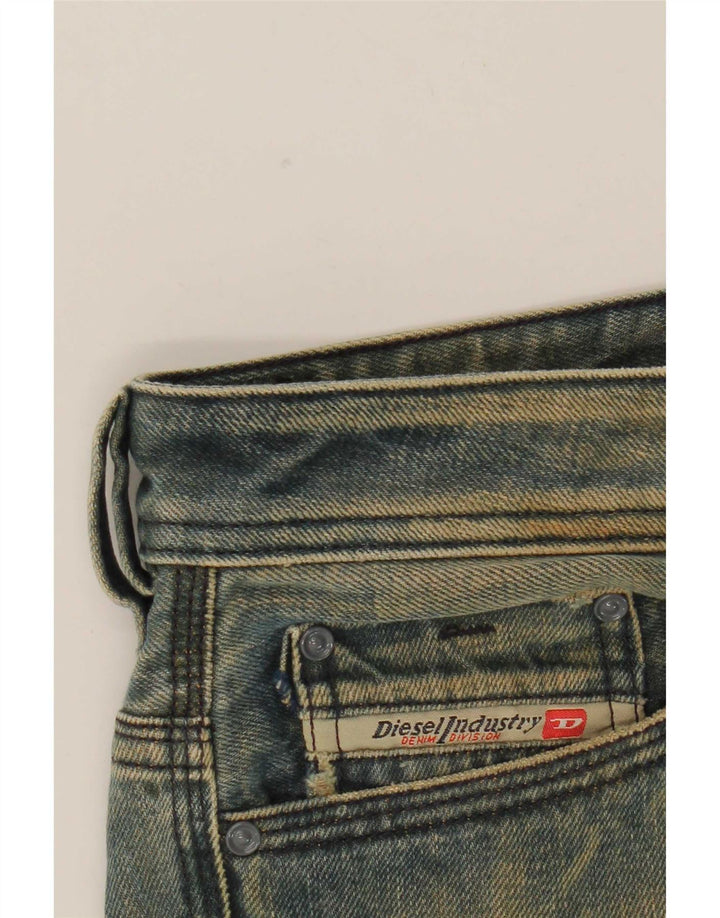 Jeans uomo Diesel Thanaz cropped W32 L24 cotone blu