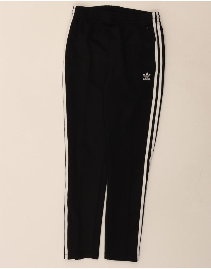 Pantaloni della tuta da donna Adidas UK 10 piccoli poliestere nero