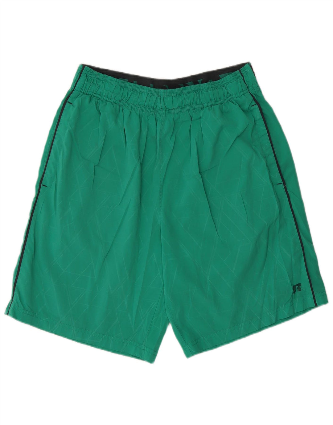 RUSSELL ATHLETIC Pantaloncini sportivi grafici da uomo Verde medio geometrico