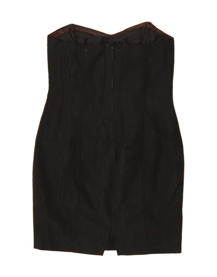 VINTAGE Womens Strapless Dress UK 8 Small Black Vintage Vintage and Second-Hand Vintage from Messina Hembry 