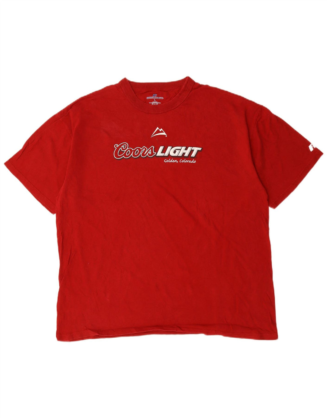 RUSSELL ATHLETIC T-shirt grafica da uomo grande in cotone rosso