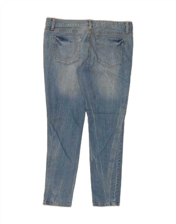 MOSSIMO Womens Skinny Jeans US 12 Large W34 L29 Blue Cotton Vintage Mossimo and Second-Hand Mossimo from Messina Hembry 