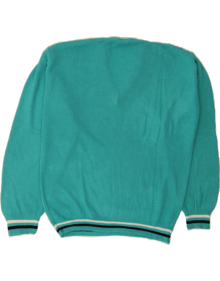 MR. FORREST Mens V-Neck Jumper Sweater XL Turquoise Vintage Mr. Forrest and Second-Hand Mr. Forrest from Messina Hembry 